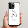 כיסוי בעיצוב אישי עם השם שלך לדגם - Apple iPhone 15 Pro Max בעיצוב חתול