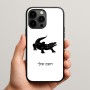כיסוי בעיצוב אישי עם השם שלך לדגם - Apple iPhone 15 Pro Max בעיצוב תנין