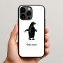 כיסוי בעיצוב אישי עם השם שלך לדגם - Apple iPhone 15 Pro Max בעיצוב פינגווין