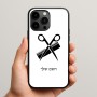 כיסוי בעיצוב אישי עם השם שלך לדגם - Apple iPhone 15 Pro Max בעיצוב מעצב שיער