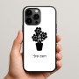 כיסוי בעיצוב אישי עם השם שלך לדגם - Apple iPhone 15 Pro Max בעיצוב פרח