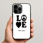 כיסוי בעיצוב אישי עם השם שלך לדגם - Apple iPhone 15 Pro Max בעיצוב אהבה