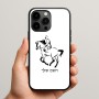 כיסוי בעיצוב אישי עם השם שלך לדגם - Apple iPhone 15 Pro Max בעיצוב רוכב סוסים 2