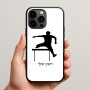 כיסוי בעיצוב אישי עם השם שלך לדגם - Apple iPhone 15 Pro Max בעיצוב קפיצת משוכות