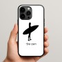 כיסוי בעיצוב אישי עם השם שלך לדגם - Apple iPhone 15 Pro Max בעיצוב גלישה - גלישה