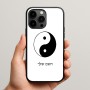 כיסוי בעיצוב אישי עם השם שלך לדגם - Apple iPhone 15 Pro Max בעיצוב סמל יינג יאנג