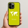 כיסוי בעיצוב אישי עם השם שלך לדגם - Apple iPhone 15 Pro Max בעיצוב מפת העולם