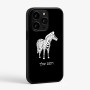 כיסוי בעיצוב אישי עם השם שלך לדגם - Apple iPhone 15 Pro בעיצוב זברה