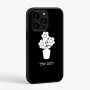 כיסוי בעיצוב אישי עם השם שלך לדגם - Apple iPhone 15 Pro בעיצוב פרח