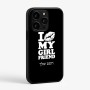 כיסוי בעיצוב אישי עם השם שלך לדגם - Apple iPhone 15 Pro בעיצוב לנשק את החברה שלי