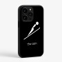 כיסוי בעיצוב אישי עם השם שלך לדגם - Apple iPhone 15 Pro בעיצוב קפיצת סקי אולימפית