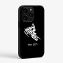 כיסוי בעיצוב אישי עם השם שלך לדגם - Apple iPhone 15 Pro בעיצוב אופנוע שלג