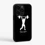 כיסוי בעיצוב אישי עם השם שלך לדגם - Apple iPhone 15 Pro בעיצוב הרמת משקולות