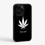 כיסוי בעיצוב אישי עם השם שלך לדגם - Apple iPhone 15 Pro בעיצוב עלה מריחואנה - גראס