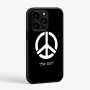 כיסוי בעיצוב אישי עם השם שלך לדגם - Apple iPhone 15 Pro בעיצוב סמל השלום