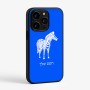כיסוי בעיצוב אישי עם השם שלך לדגם - Apple iPhone 15 Pro בעיצוב זברה