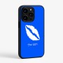 כיסוי בעיצוב אישי עם השם שלך לדגם - Apple iPhone 15 Pro בעיצוב שפתיים - נשיקה