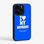 כיסוי בעיצוב אישי עם השם שלך לדגם - Apple iPhone 15 Pro בעיצוב אוהבת את החבר שלי
