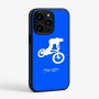 כיסוי בעיצוב אישי עם השם שלך לדגם - Apple iPhone 15 Pro בעיצוב רוכב אופניים