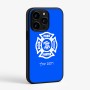 כיסוי בעיצוב אישי עם השם שלך לדגם - Apple iPhone 15 Pro בעיצוב כבאי - תגית