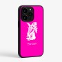 כיסוי בעיצוב אישי עם השם שלך לדגם - Apple iPhone 15 Pro בעיצוב ארנב מחזיק גזר