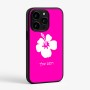 כיסוי בעיצוב אישי עם השם שלך לדגם - Apple iPhone 15 Pro בעיצוב פרח היביסקוס