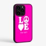 כיסוי בעיצוב אישי עם השם שלך לדגם - Apple iPhone 15 Pro בעיצוב אהבה