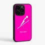 כיסוי בעיצוב אישי עם השם שלך לדגם - Apple iPhone 15 Pro בעיצוב קפיצת סקי אולימפית