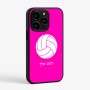כיסוי בעיצוב אישי עם השם שלך לדגם - Apple iPhone 15 Pro בעיצוב כדור כדורעף