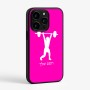כיסוי בעיצוב אישי עם השם שלך לדגם - Apple iPhone 15 Pro בעיצוב הרמת משקולות