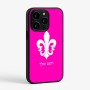 כיסוי בעיצוב אישי עם השם שלך לדגם - Apple iPhone 15 Pro בעיצוב פרחי פרחים - צרפת