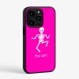 כיסוי בעיצוב אישי עם השם שלך לדגם - Apple iPhone 15 Pro בעיצוב סקלטון