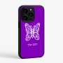 כיסוי בעיצוב אישי עם השם שלך לדגם - Apple iPhone 15 Pro בעיצוב פרפר