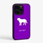 כיסוי בעיצוב אישי עם השם שלך לדגם - Apple iPhone 15 Pro בעיצוב כלב