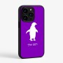 כיסוי בעיצוב אישי עם השם שלך לדגם - Apple iPhone 15 Pro בעיצוב פינגווין