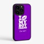 כיסוי בעיצוב אישי עם השם שלך לדגם - Apple iPhone 15 Pro בעיצוב נשקי את חבר שלי