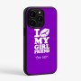 כיסוי בעיצוב אישי עם השם שלך לדגם - Apple iPhone 15 Pro בעיצוב לנשק את החברה שלי