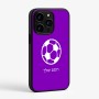 כיסוי בעיצוב אישי עם השם שלך לדגם - Apple iPhone 15 Pro בעיצוב כדורגל כדור כדורגל