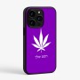 כיסוי בעיצוב אישי עם השם שלך לדגם - Apple iPhone 15 Pro בעיצוב עלה מריחואנה - גראס