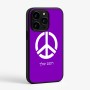 כיסוי בעיצוב אישי עם השם שלך לדגם - Apple iPhone 15 Pro בעיצוב סמל השלום