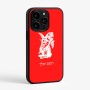 כיסוי בעיצוב אישי עם השם שלך לדגם - Apple iPhone 15 Pro בעיצוב ארנב מחזיק גזר