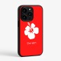 כיסוי בעיצוב אישי עם השם שלך לדגם - Apple iPhone 15 Pro בעיצוב פרח היביסקוס