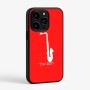 כיסוי בעיצוב אישי עם השם שלך לדגם - Apple iPhone 15 Pro בעיצוב סקסופון