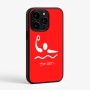 כיסוי בעיצוב אישי עם השם שלך לדגם - Apple iPhone 15 Pro בעיצוב כדור מים אולימפי