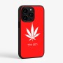 כיסוי בעיצוב אישי עם השם שלך לדגם - Apple iPhone 15 Pro בעיצוב עלה מריחואנה - גראס