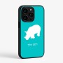 כיסוי בעיצוב אישי עם השם שלך לדגם - Apple iPhone 15 Pro בעיצוב קרנף