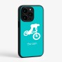 כיסוי בעיצוב אישי עם השם שלך לדגם - Apple iPhone 15 Pro בעיצוב רוכב אופניים