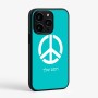 כיסוי בעיצוב אישי עם השם שלך לדגם - Apple iPhone 15 Pro בעיצוב סמל השלום