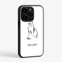 כיסוי בעיצוב אישי עם השם שלך לדגם - Apple iPhone 15 Pro בעיצוב חתול