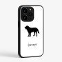 כיסוי בעיצוב אישי עם השם שלך לדגם - Apple iPhone 15 Pro בעיצוב כלב